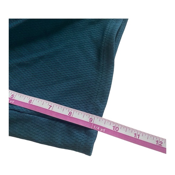 Nike Dri-Fit Green/Blue  Mesh Elastic Waist Long Athletic Shorts Sz M - Picture 6 of 9